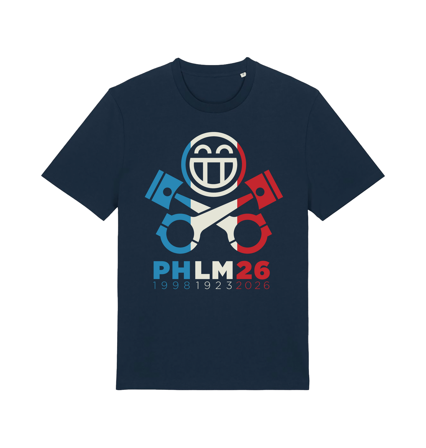 French Navy Printed T-shirt Front