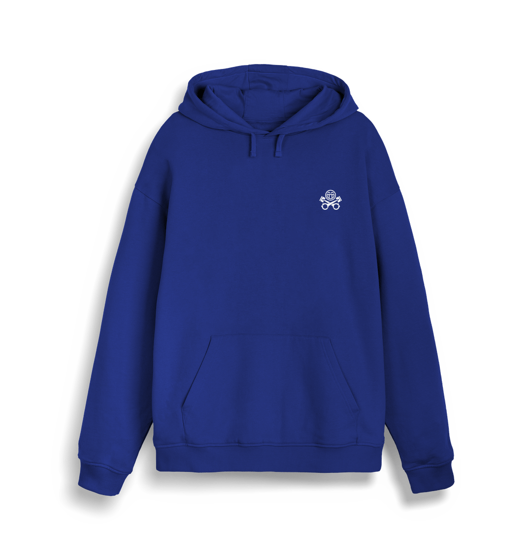 Worker Blue Printed Sweater Front
