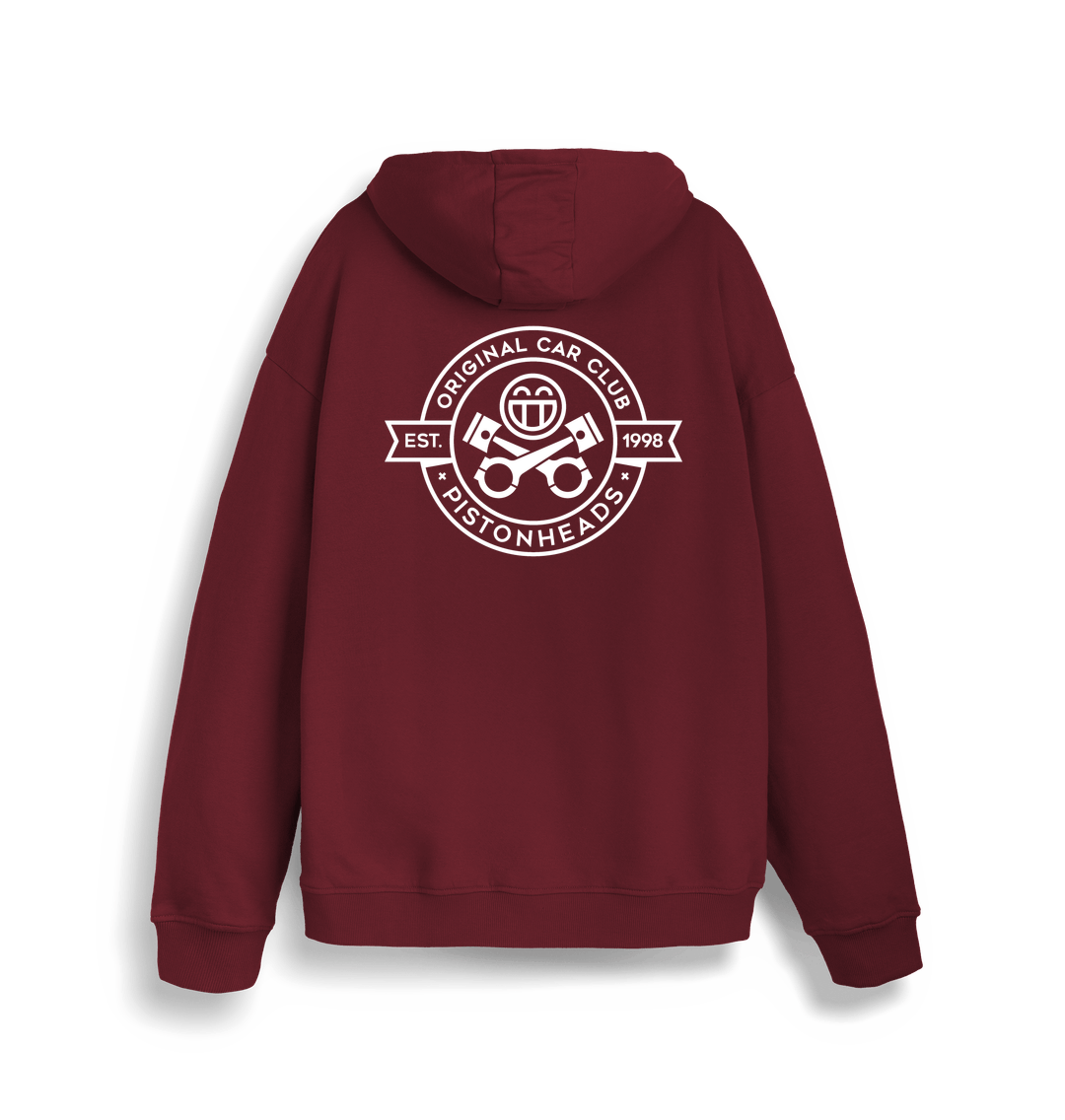 Burgundy Printed Sweater Back