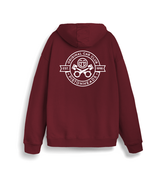 Burgundy Printed Sweater Back