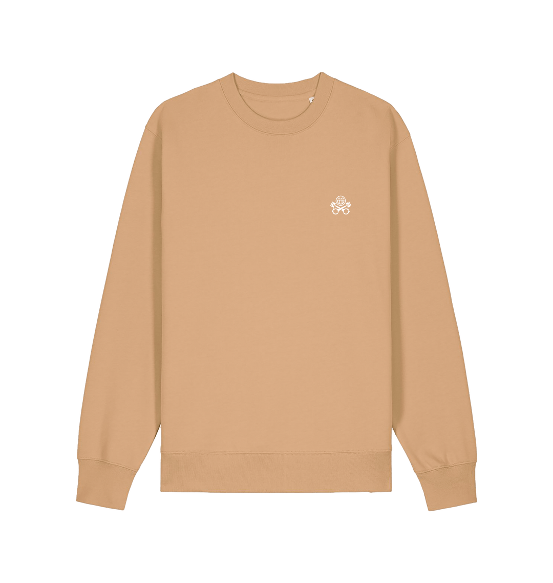 Latte Printed Sweater Front