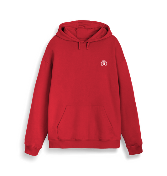Red Printed Sweater Front
