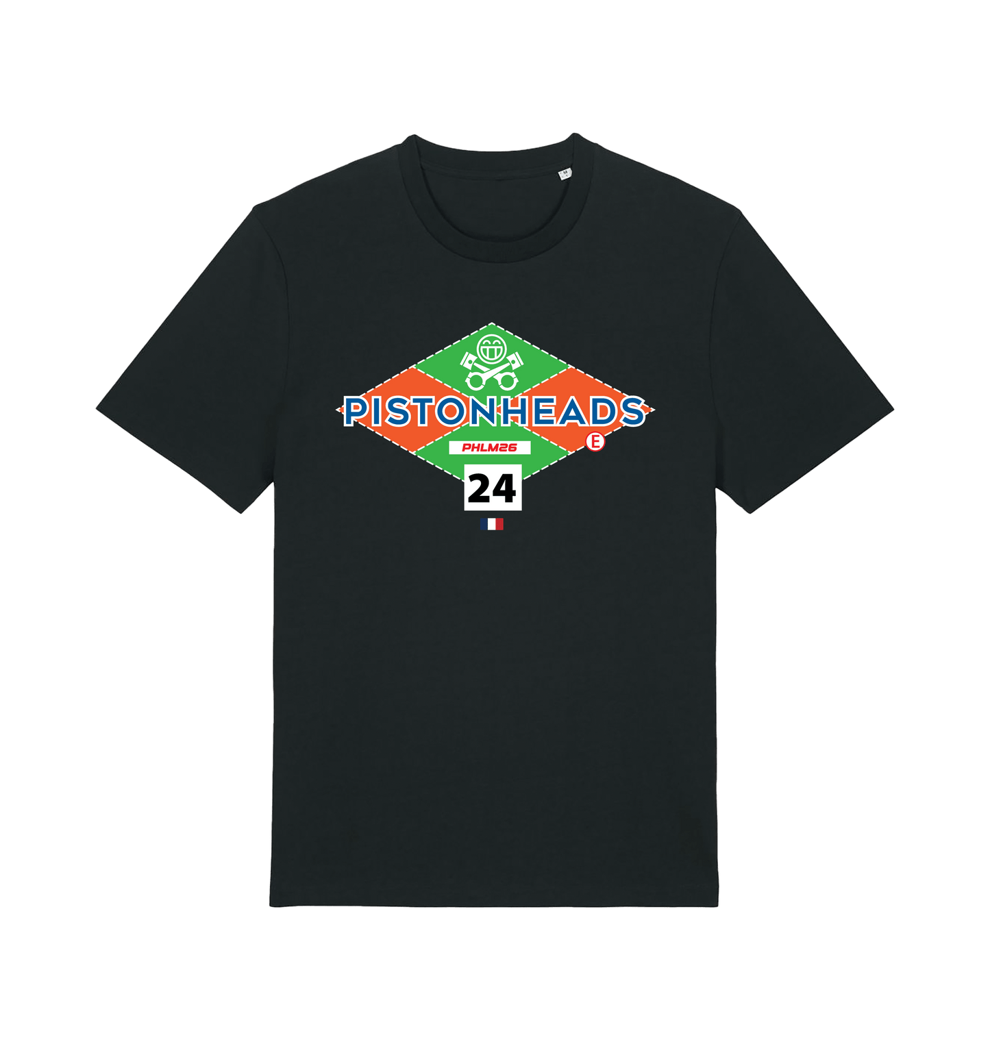 Black Printed T-shirt Front