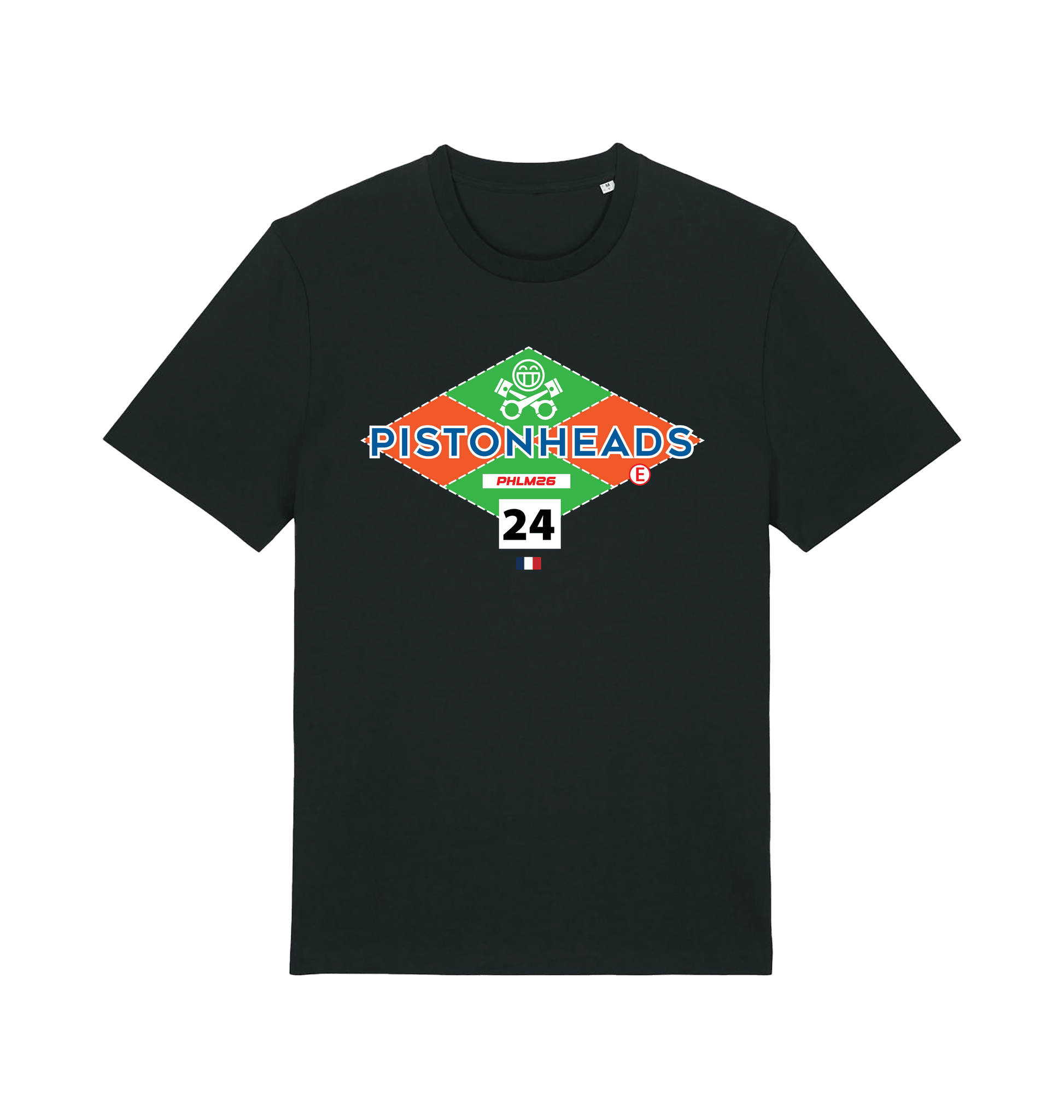 Black Printed T-shirt Front