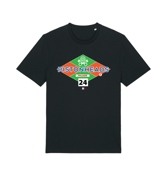 Black Printed T-shirt Front