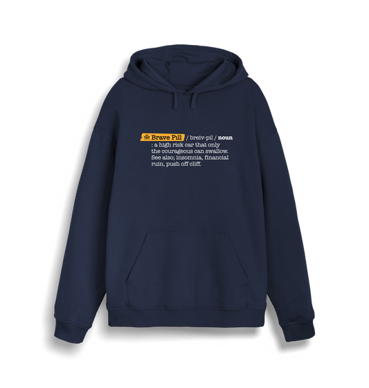 French Navy Printed Sweater Front
