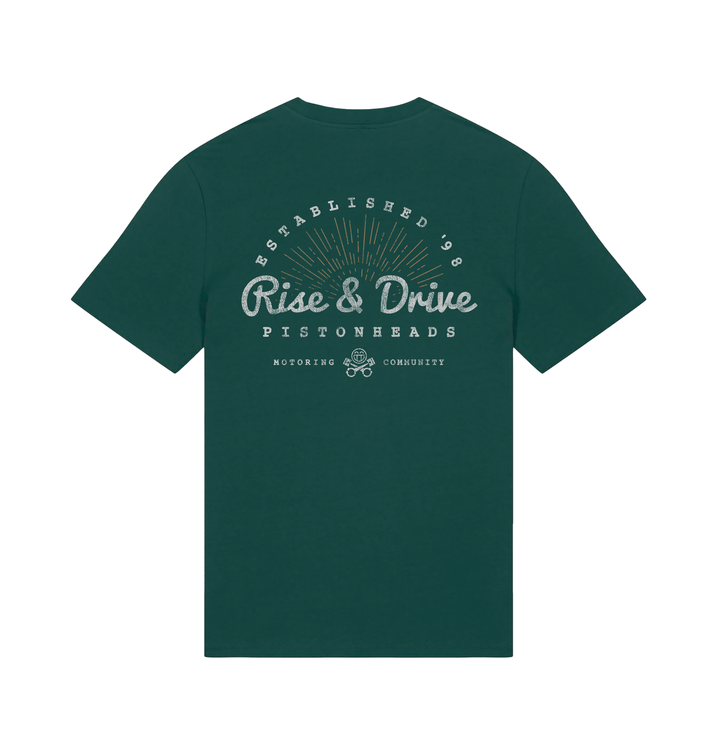 Glazed Green Printed T-shirt Back