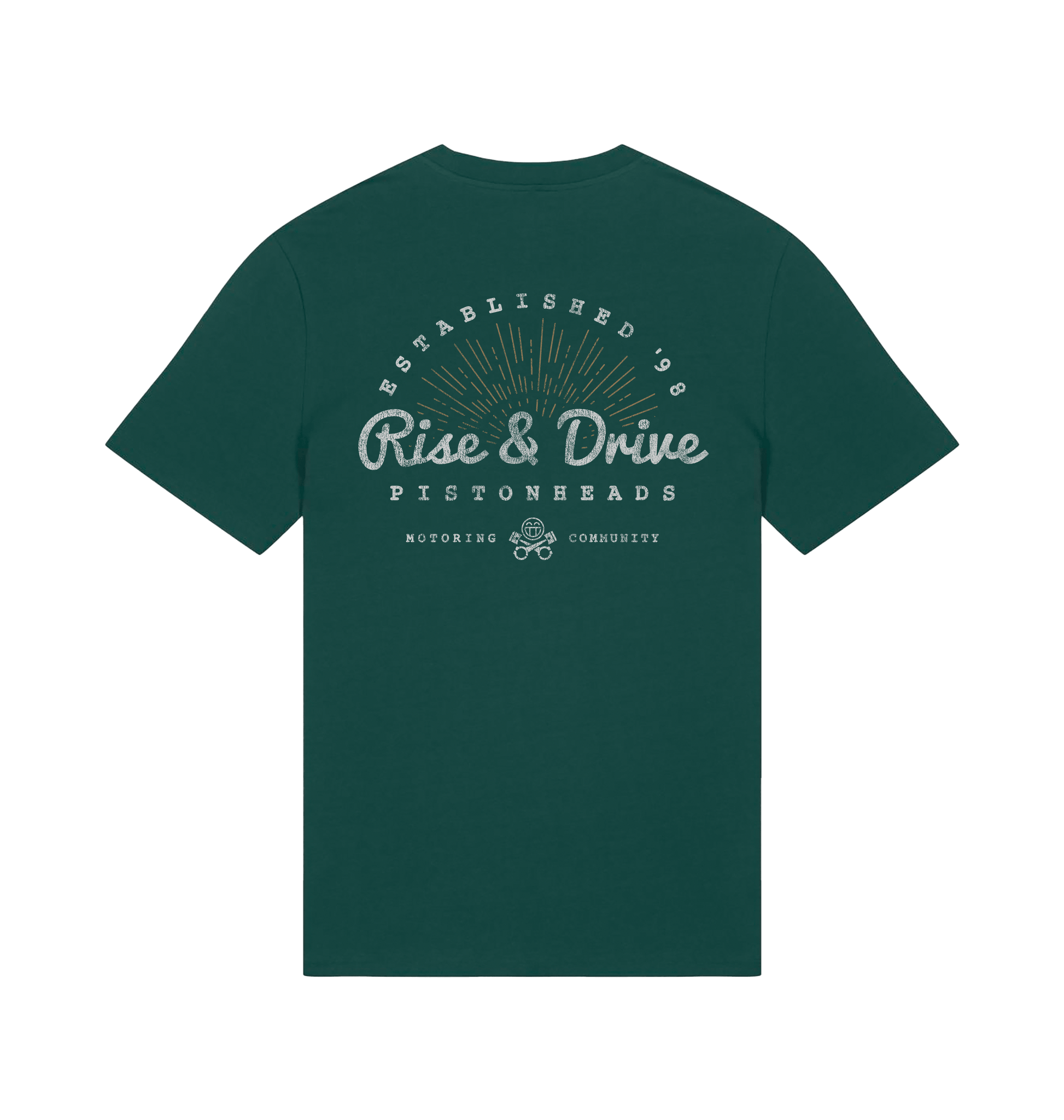 Glazed Green Printed T-shirt Back