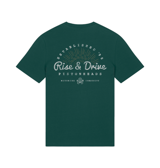 Glazed Green Printed T-shirt Back