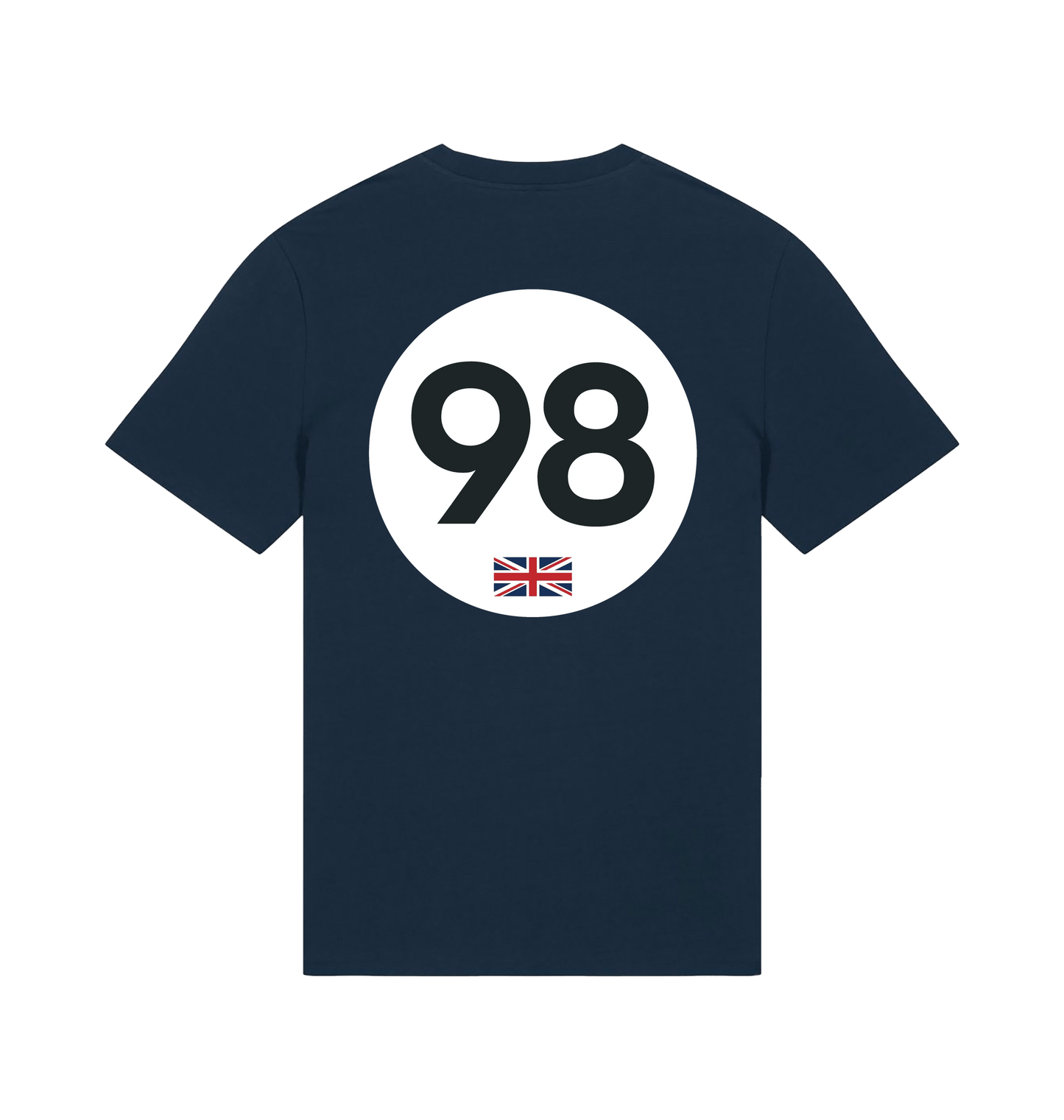 French Navy Printed T-shirt Back