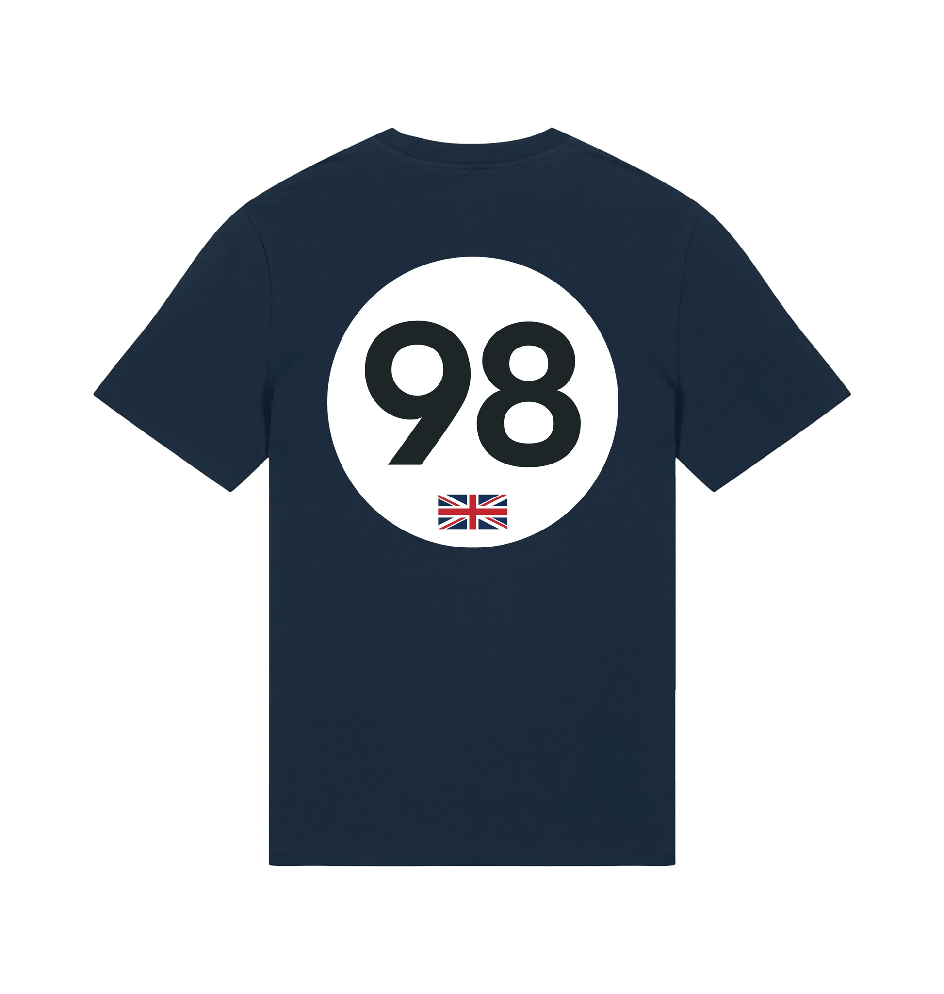 French Navy Printed T-shirt Back