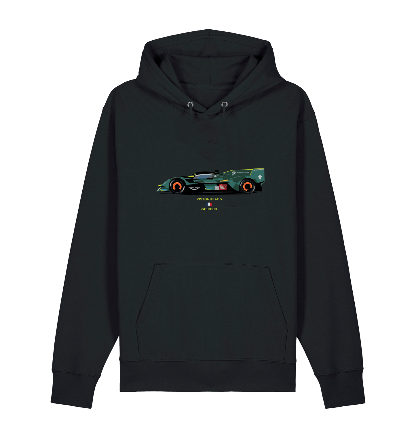 Black Printed Sweater Front