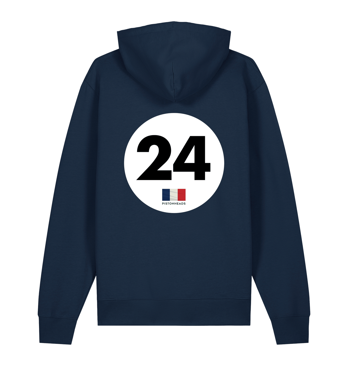 French Navy Printed Sweater Back