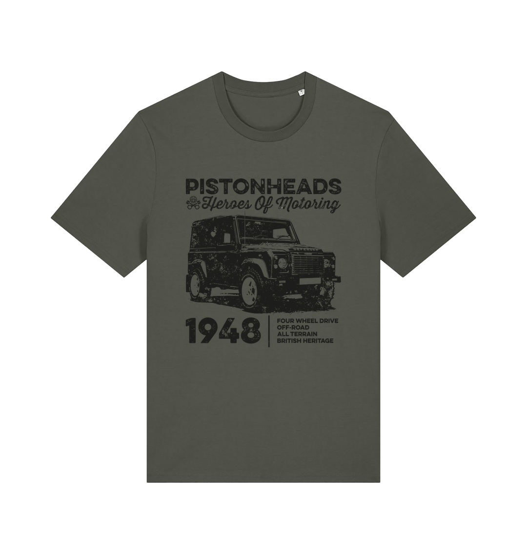 Khaki Printed T-shirt Front