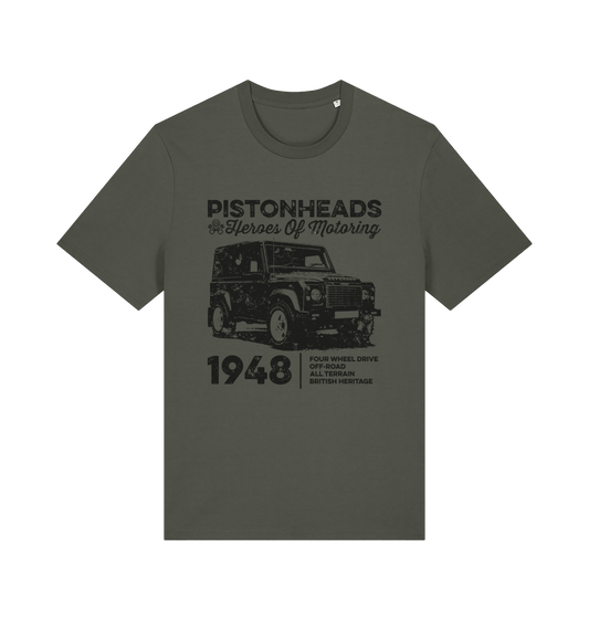 Khaki Printed T-shirt Front