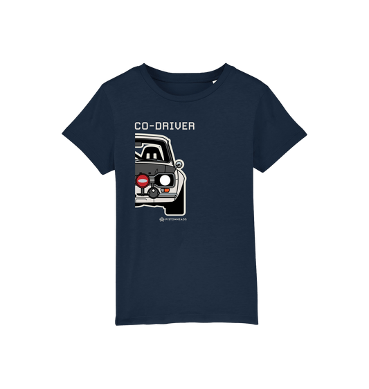French Navy Printed Kids T-Shirt Front