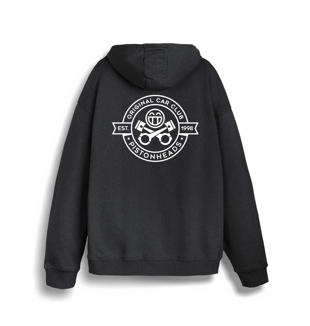 Dark Heather Grey Printed Sweater Back