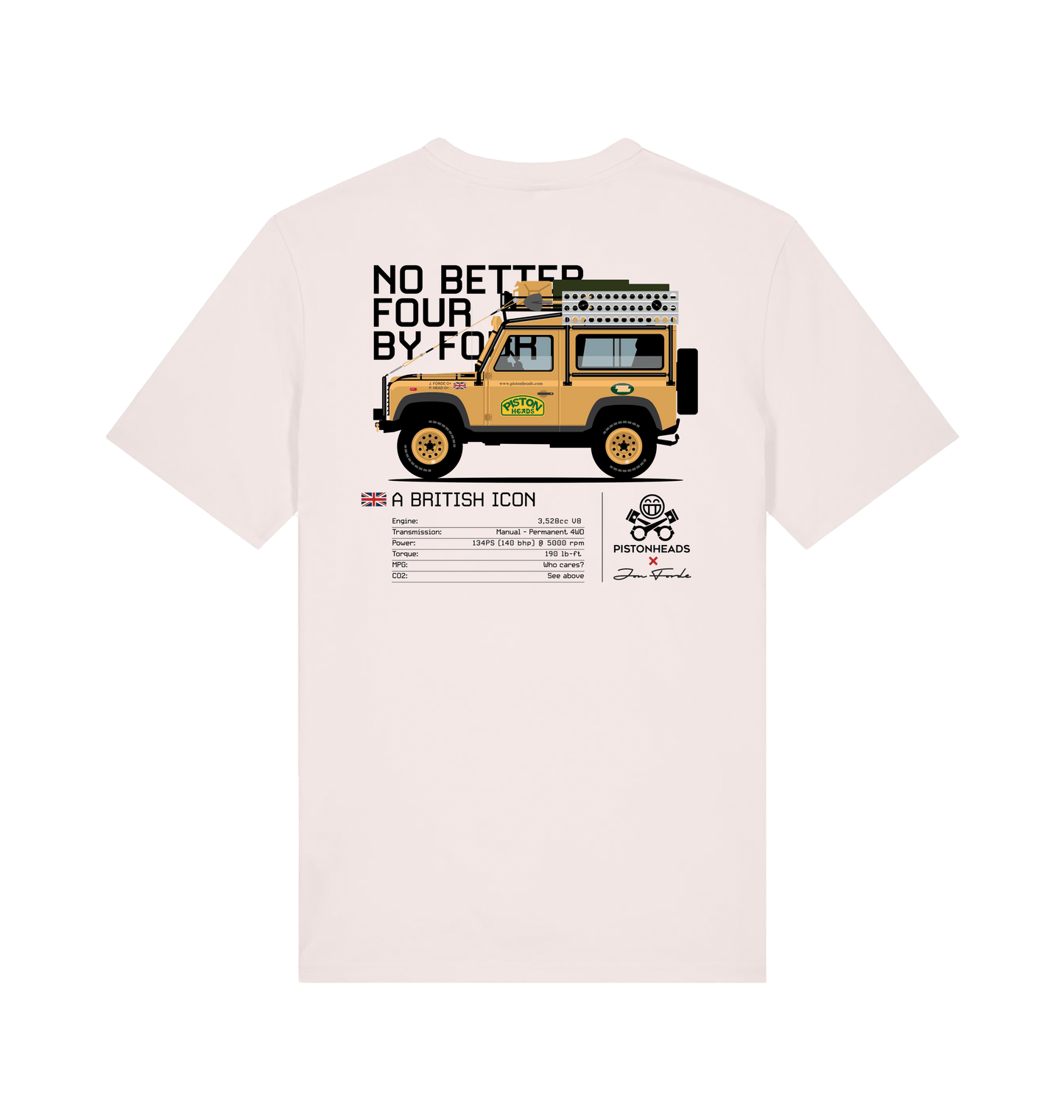 Vintage White Printed T-shirt Back