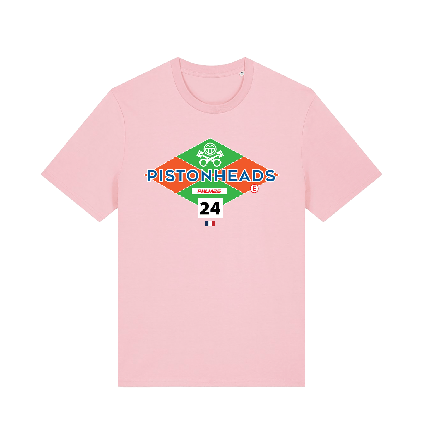 Cotton Pink Printed T-shirt Front