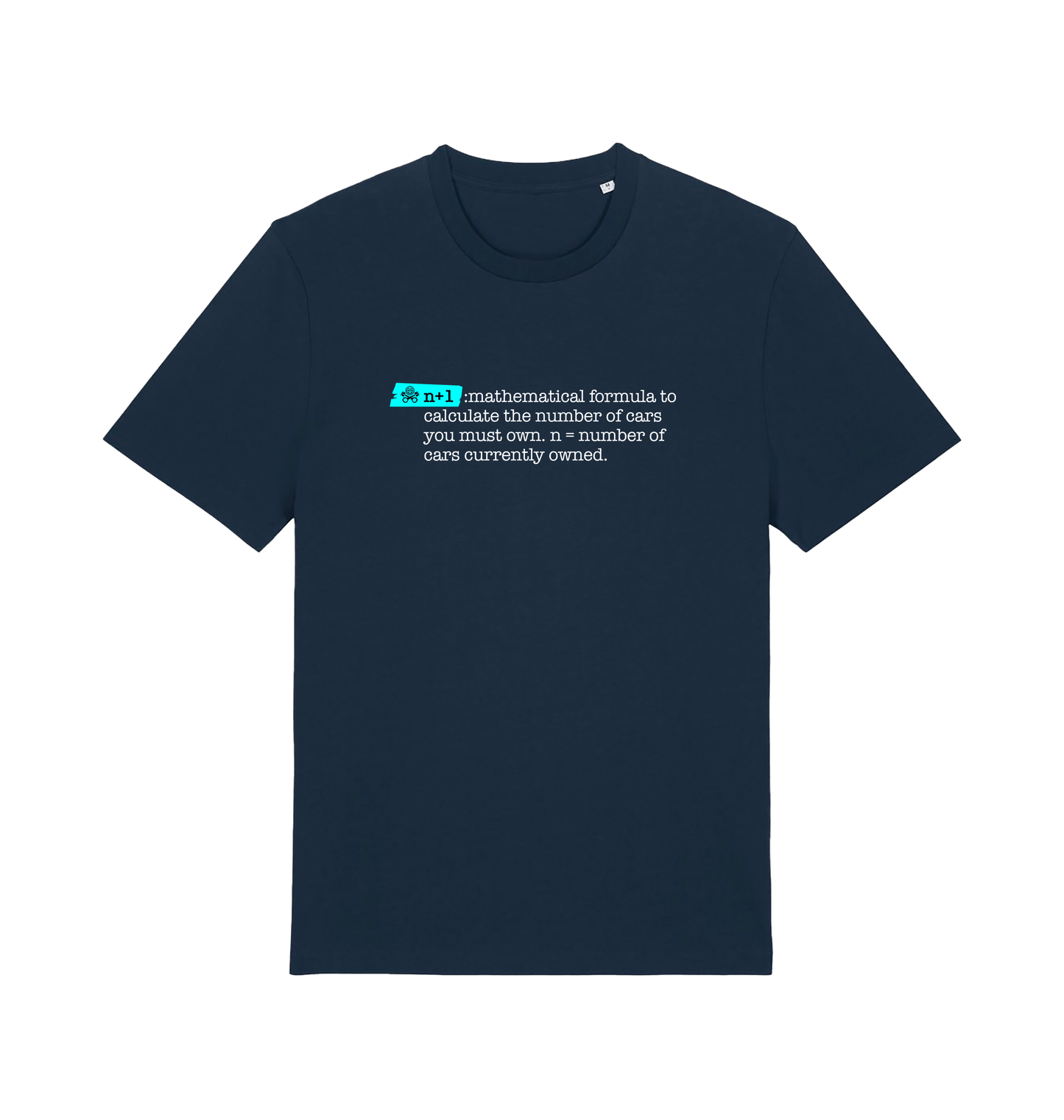 French Navy Printed T-shirt Front