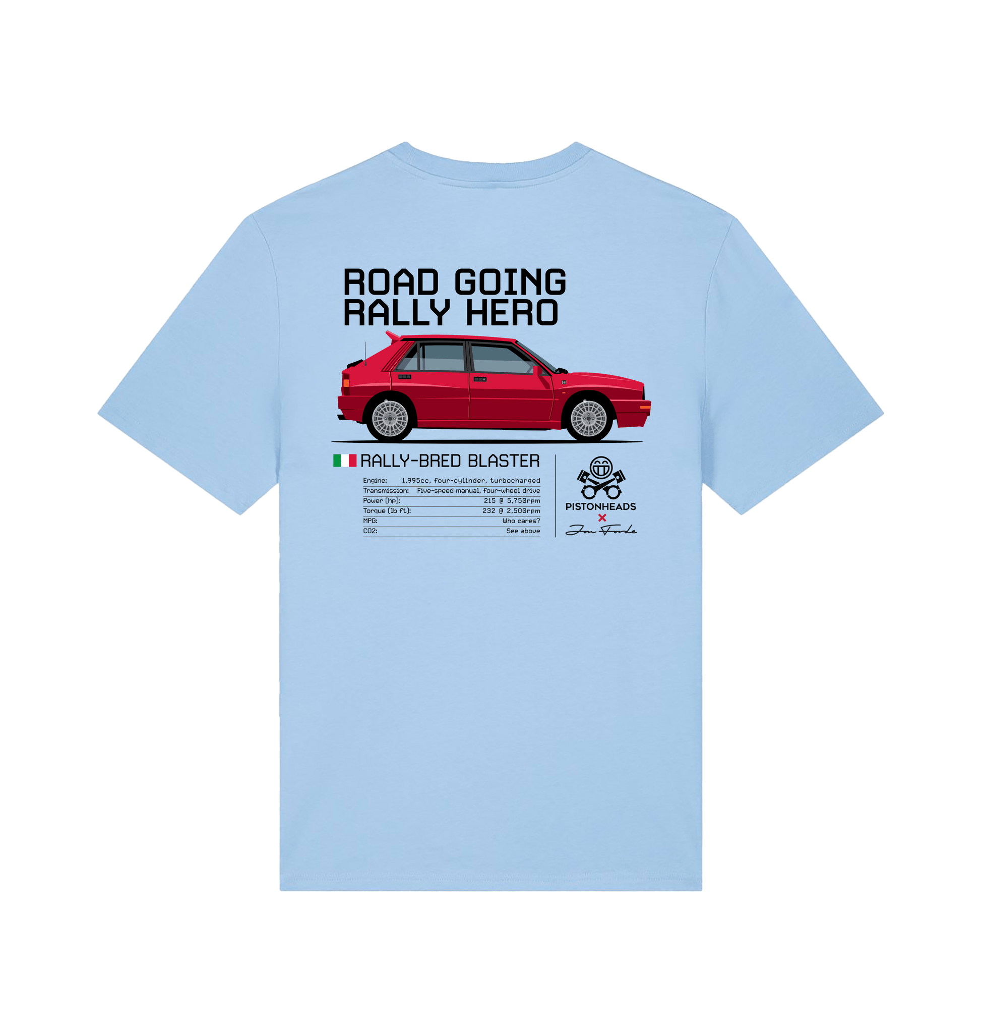 Blue Soul Printed T-shirt Back