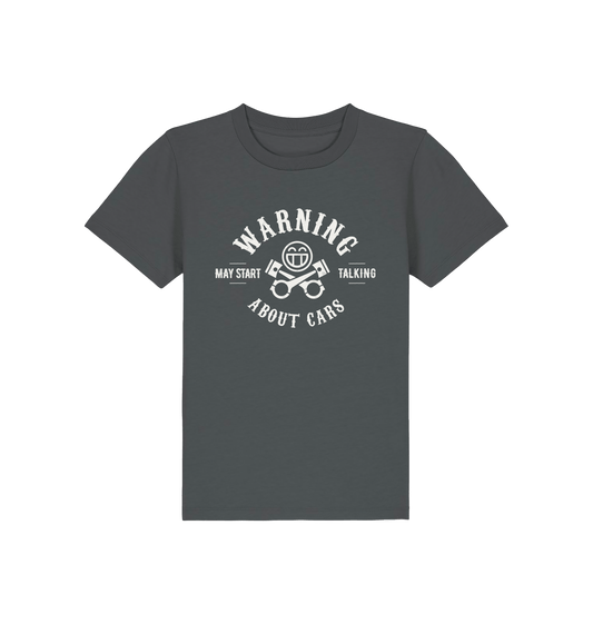 Anthracite Printed Kids T-Shirt Front