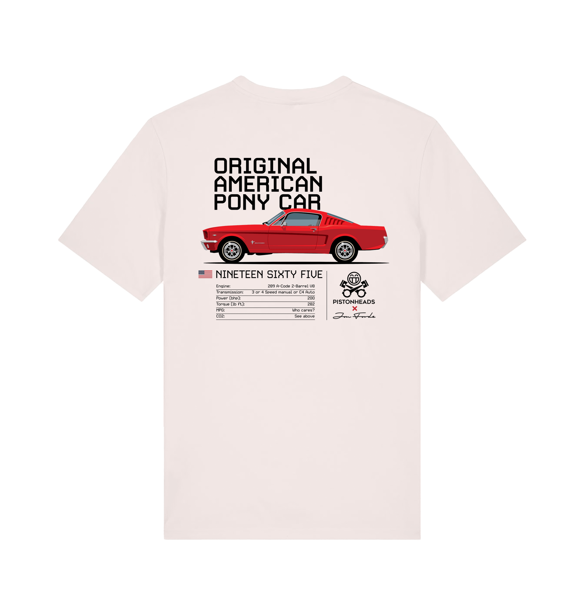 Vintage White Printed T-shirt Back