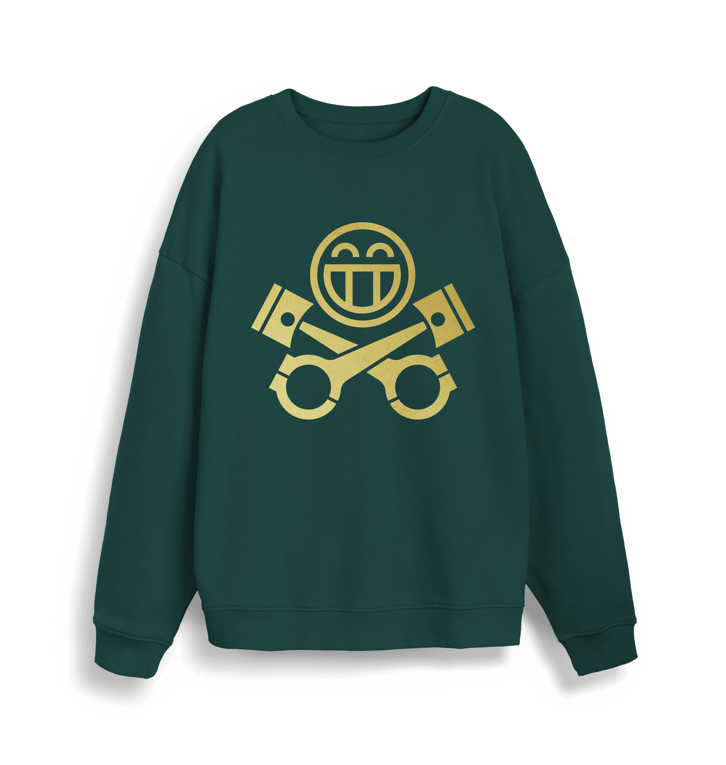 Glazed Green Printed Sweater Front
