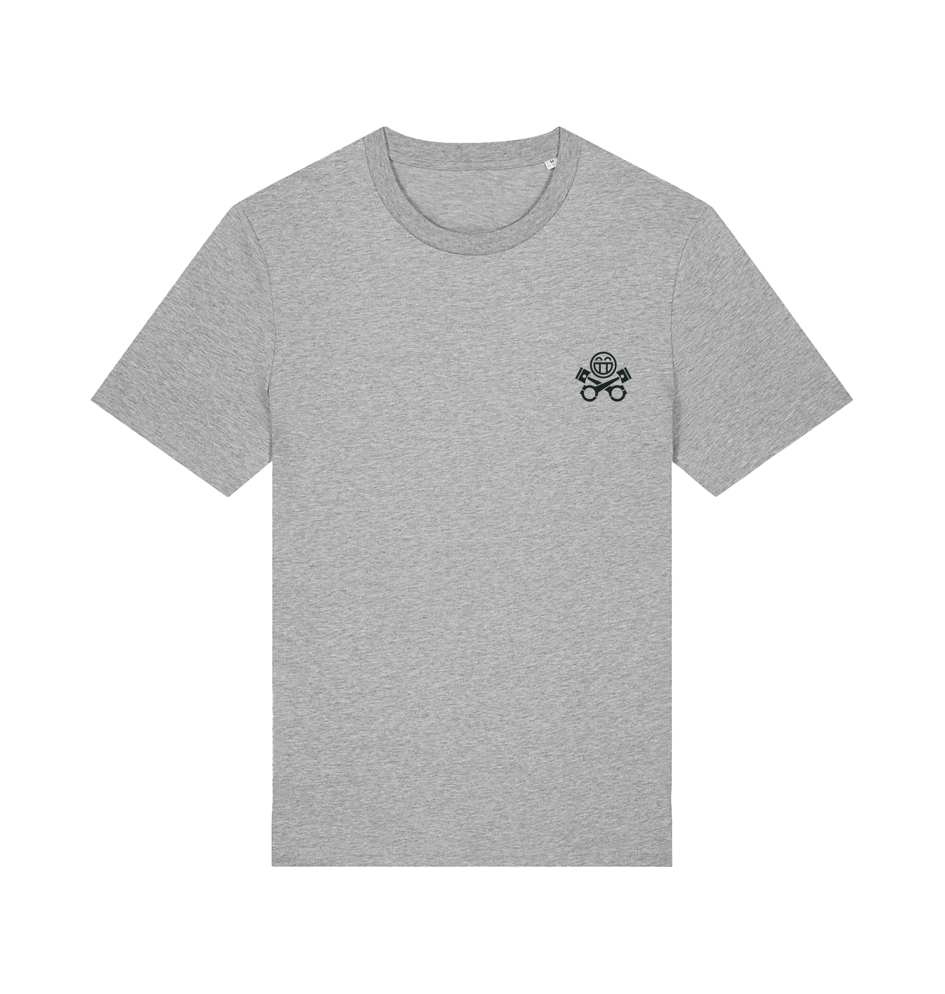 Heather Grey Printed T-shirt Front