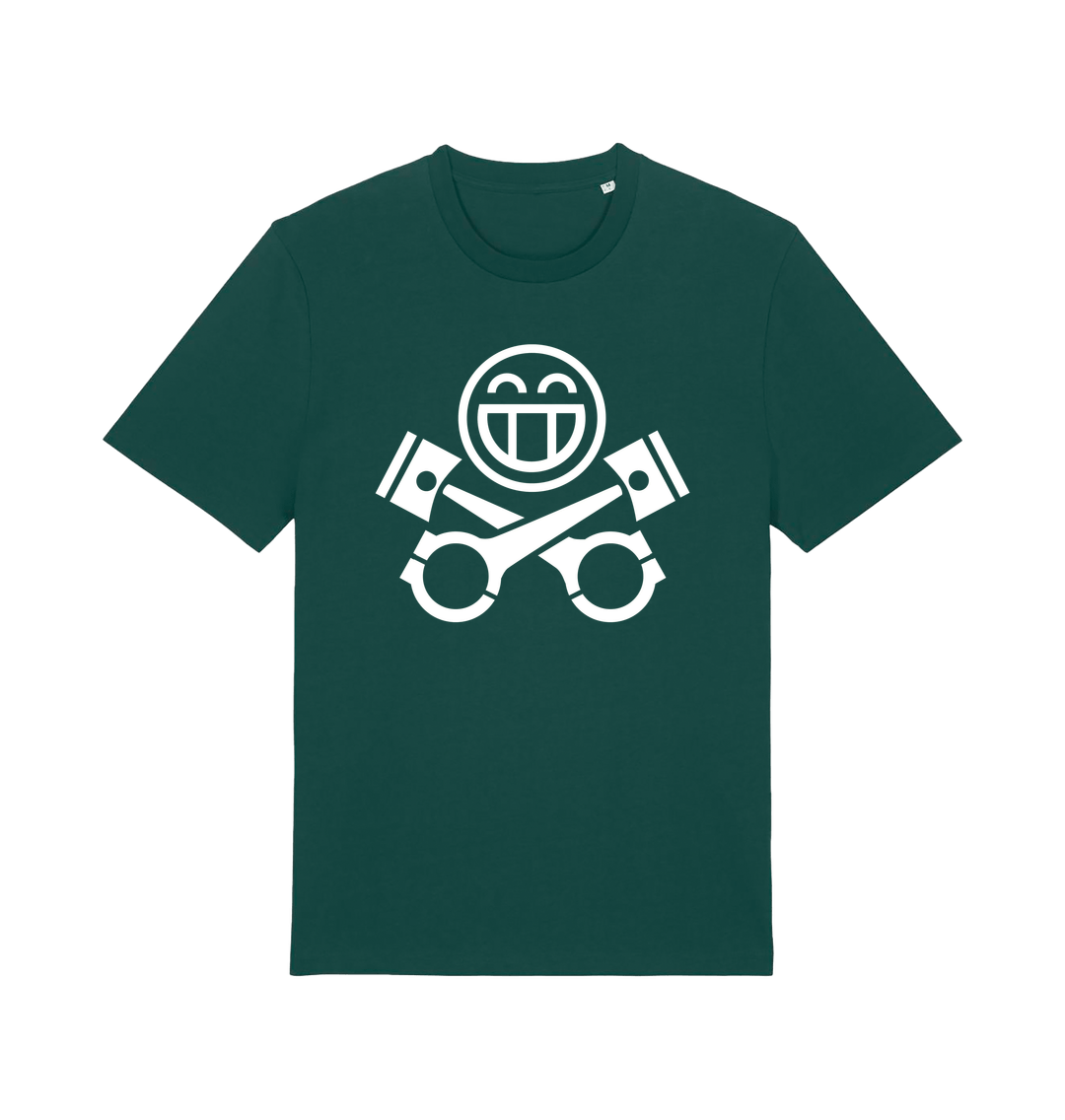Glazed Green Printed T-shirt Front