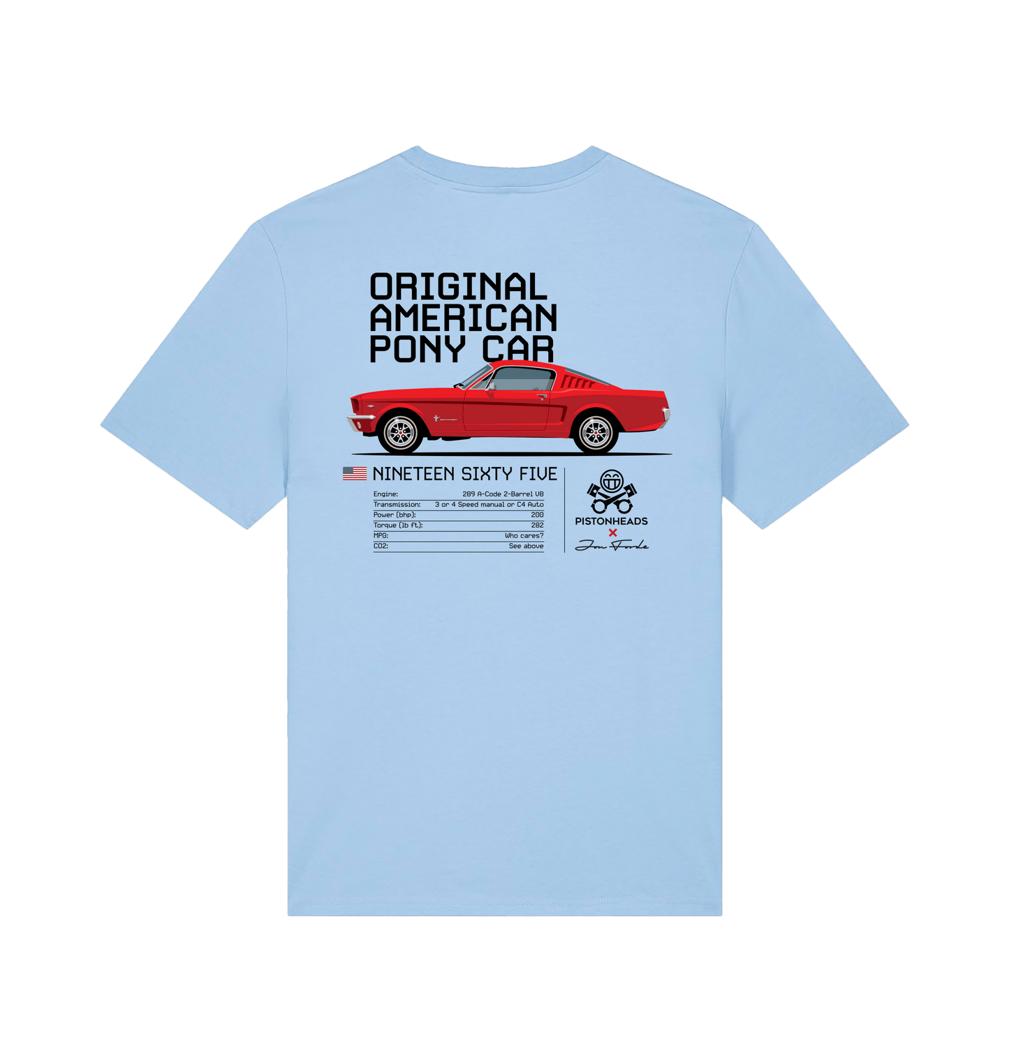 Blue Soul Printed T-shirt Back