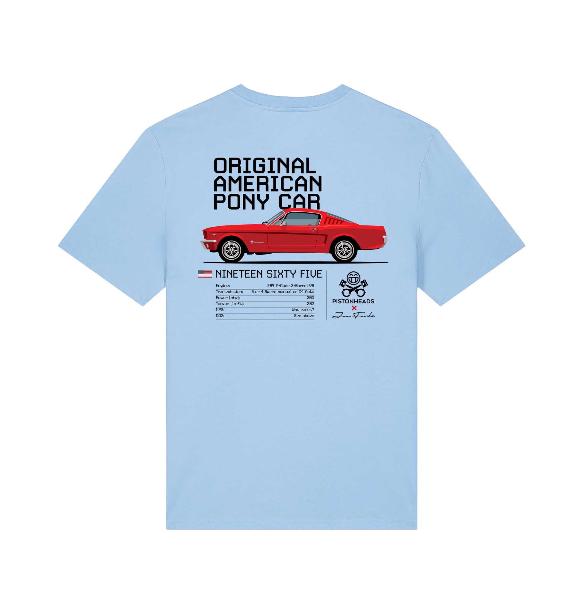 Blue Soul Printed T-shirt Back