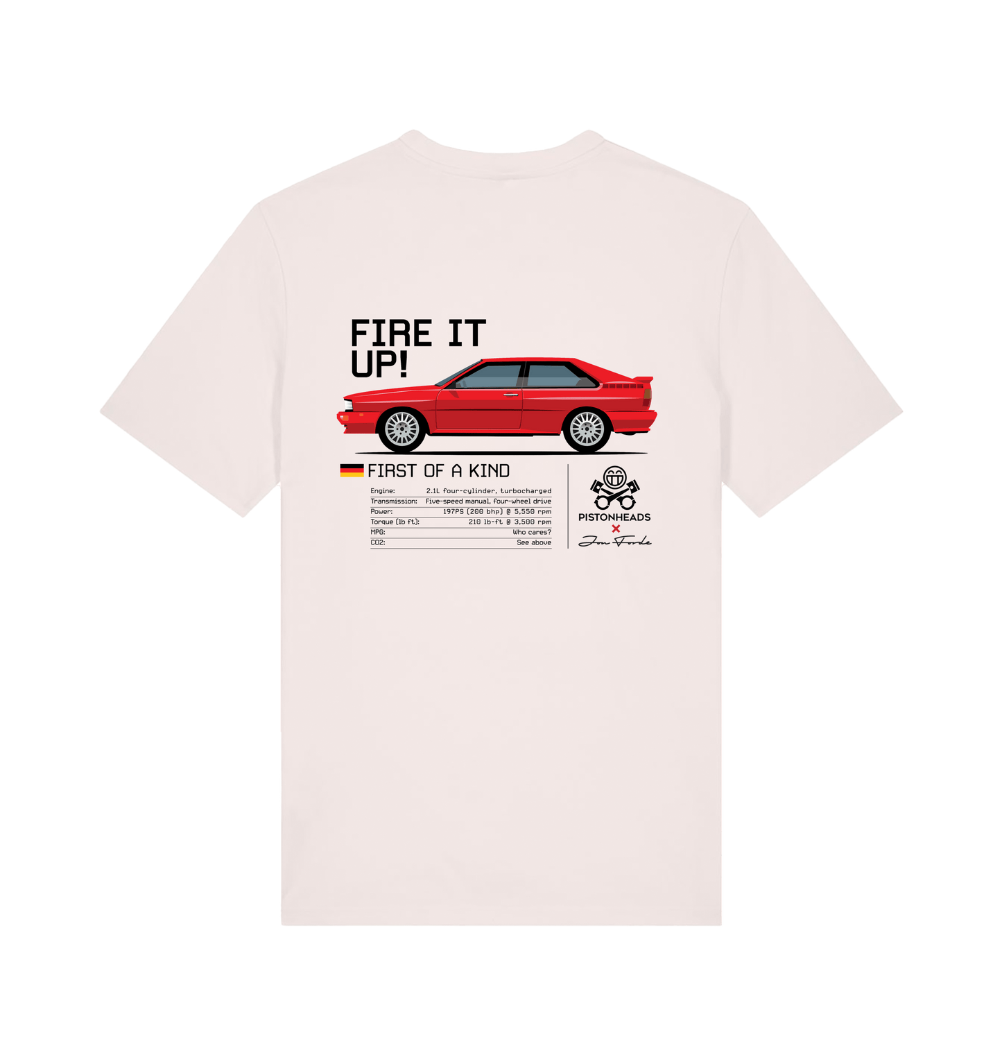 Vintage White Printed T-shirt Back