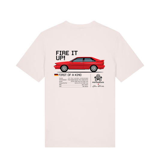 Vintage White Printed T-shirt Back