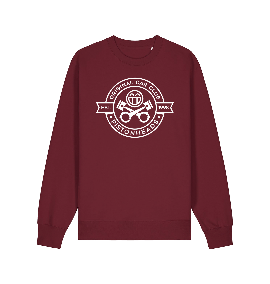 Burgundy Printed Sweater Front